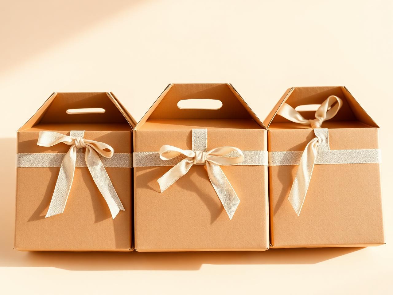 A neat row of baby boxes ready for delivery